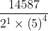 \frac{14587}{2^{1}\times \left ( 5 \right )^{4}}