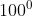 100^0