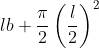 lb + \frac{\pi}{2}\left ( \frac{l}{2} \right )^2